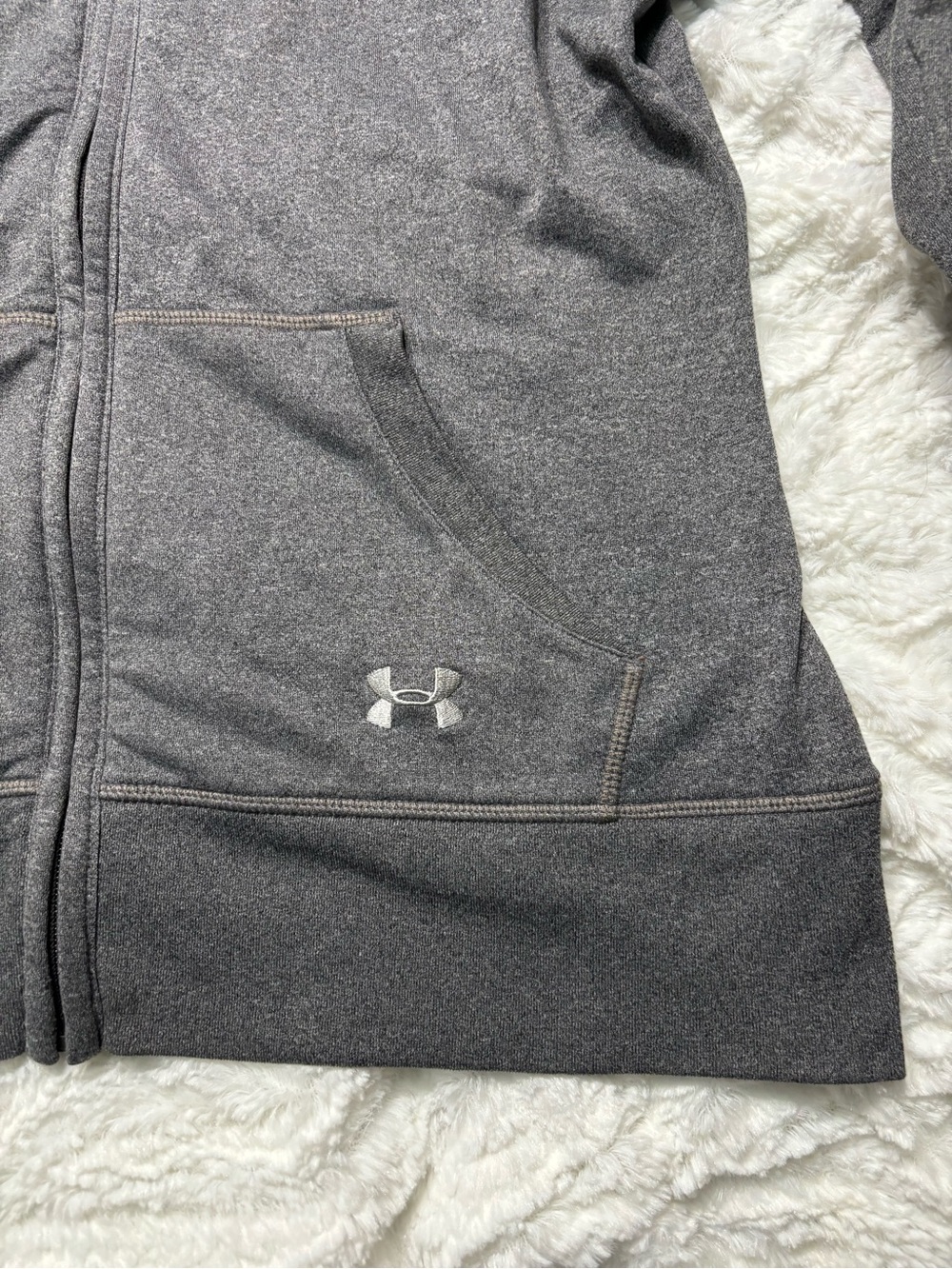 Under Armour Los Angeles Angels MLB Hooded Zip Coldgear Sweatshirt Large Jacket - Picture 4 of 10